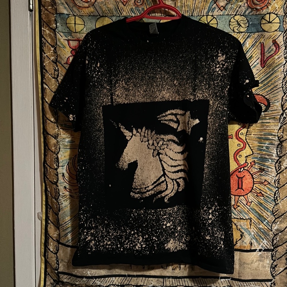 Bleach Tie Dye Unicorn T-Shirt